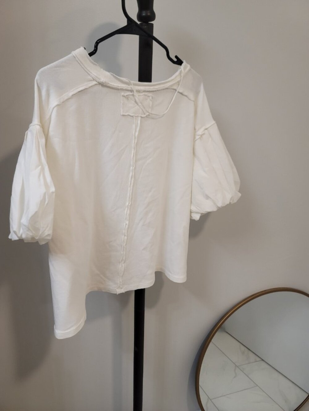 free people We The Free Next Level Tee sz Xs in clean ivory NWT - Picture 5 of 7